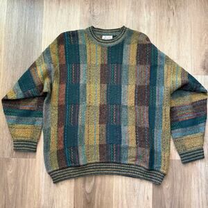 Men's Multicolor Striped Crewneck Sweater